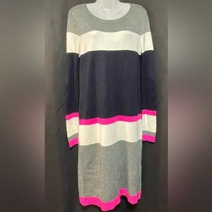 VINCE CAMUTO MULTI COLOR SWEATER DRESS